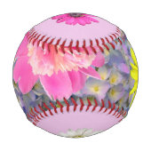 Balle De Baseball Baseball Jolie Fleurs (Dos)