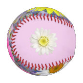 Balle De Baseball Baseball Jolie Fleurs (Devant Gauche)