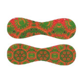 Balle De Baseball Baseball Kaleidoscope orange et vert (Panneaux)