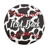 Balle De Baseball Baseball Motif de vache (Dos)