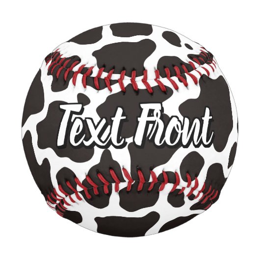 Balle De Baseball Baseball Motif de vache (Devant)