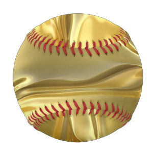 Balle De Baseball Baseball numérique en or liquide