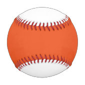 Balle De Baseball Baseball orange et blanc (Devant)