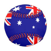 Balle De Baseball Baseball patriotique avec drapeau d'Australie (Devant)
