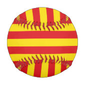 Balle De Baseball Baseball patriotique avec drapeau de Catalogne (Dos)