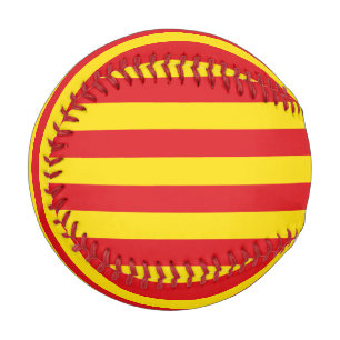 Balle De Baseball Baseball patriotique avec drapeau de Catalogne