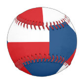 Balle De Baseball Baseball patriotique avec drapeau de Czechia (Dos)
