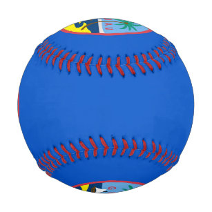 Balle De Baseball Baseball patriotique avec drapeau de Guam, USA