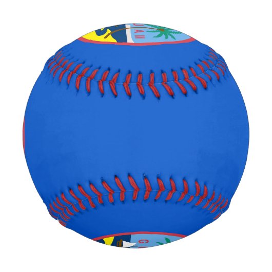 Balle De Baseball Baseball patriotique avec drapeau de Guam, USA (Dos)