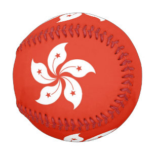 Balle De Baseball Baseball patriotique avec drapeau de Hong Kong