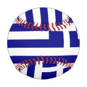 Balle De Baseball Baseball patriotique avec drapeau de la Grèce (Dos)