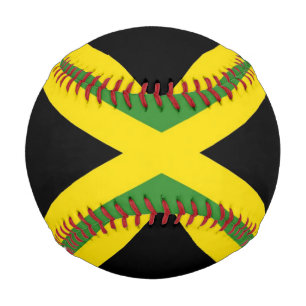 Balle De Baseball Baseball patriotique avec drapeau de la Jamaïque