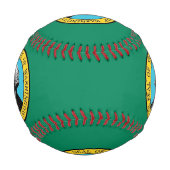Balle De Baseball Baseball patriotique avec drapeau de l'État de Was (Dos)