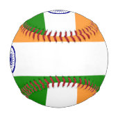 Balle De Baseball Baseball patriotique avec drapeau de l'Inde (Dos)