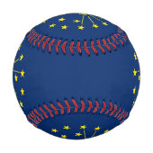 Balle De Baseball Baseball patriotique avec drapeau de l'Indiana, Ét (Devant)