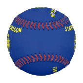 Balle De Baseball Baseball patriotique avec drapeau de l'Oregon (Dos)