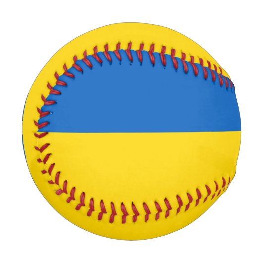 Balle De Baseball Baseball patriotique avec drapeau de l'Ukraine (Devant Gauche)