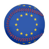 Balle De Baseball Baseball patriotique avec drapeau de l'Union europ (Devant Gauche)