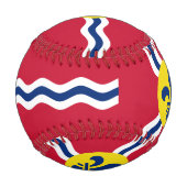 Balle De Baseball Baseball patriotique avec drapeau de St. Louis, US (Dos)