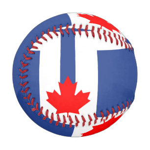 Balle De Baseball Baseball patriotique avec drapeau de Toronto, Cana