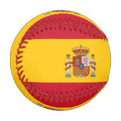 Balle De Baseball Baseball patriotique avec drapeau d'Espagne (Devant Gauche)