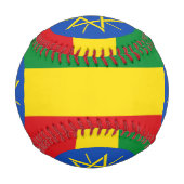 Balle De Baseball Baseball patriotique avec drapeau d'Éthiopie (Dos)