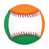 Balle De Baseball Baseball patriotique avec drapeau d'Irlande (Devant)