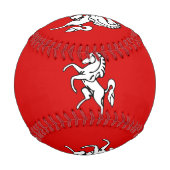 Balle De Baseball Baseball patriotique avec drapeau du comté de Kent (Devant)