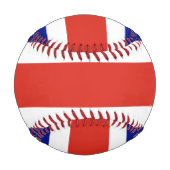 Balle De Baseball Baseball patriotique avec drapeau du Costa Rica (Devant)