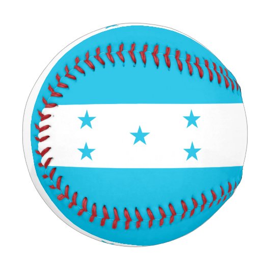 Balle De Baseball Baseball patriotique avec drapeau du Honduras (Devant Gauche)