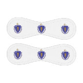 Balle De Baseball Baseball patriotique avec drapeau du Massachusetts (Panneaux)