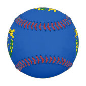 Balle De Baseball Baseball patriotique avec drapeau du Nevada, USA (Dos)