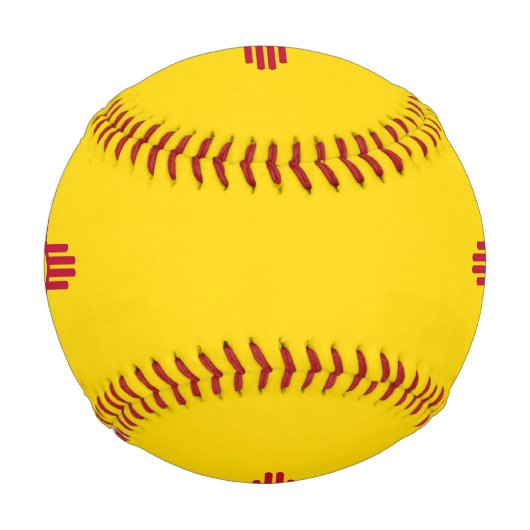 Balle De Baseball Baseball patriotique avec drapeau du Nouveau-Mexiq (Devant)