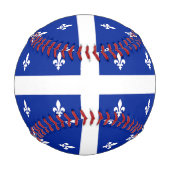 Balle De Baseball Baseball patriotique avec drapeau du Québec, Canad (Dos)