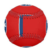 Balle De Baseball Baseball patriotique avec drapeau du Tennessee (Devant)