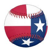 Balle De Baseball Baseball patriotique avec drapeau du Texas (Dos)
