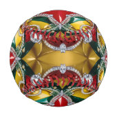 Balle De Baseball Baseball patriotique avec les couleurs de Los Ange (Devant)