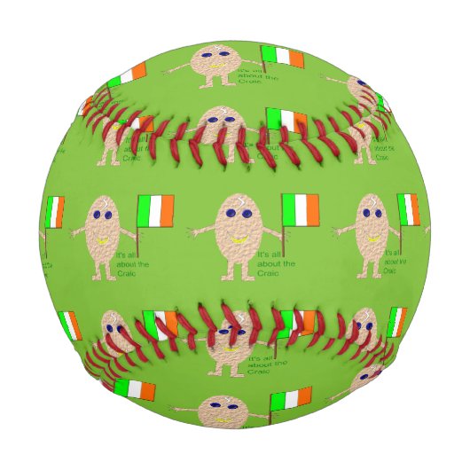 Balle De Baseball Baseball Patriotique Irish Egg (Devant)