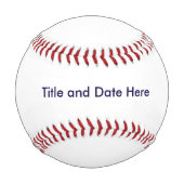Balle De Baseball Baseball personnalisé (Dos)
