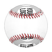 Balle De Baseball baseball personnalisé (Dos)