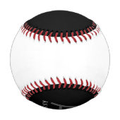 Balle De Baseball Baseball personnalisé avec nom et initiale (Dos)