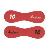 Balle De Baseball Baseball personnalisé avec nom et numéro rouge (Panneaux)