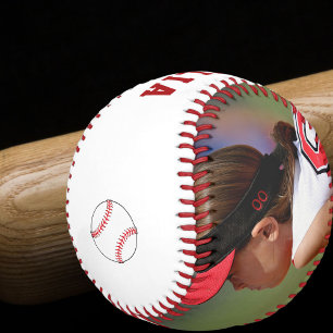 Balle De Baseball Baseball personnalisé avec nom, numéro et photo po