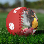 Balle De Baseball Baseball personnalisé avec nom Numéro Photo Enfant<br><div class="desc">Ce baseball personnalisé et personnalisé est un cadeau parfait pour les joueurs de baseball, les coéquipiers, les entraîneurs, vos amis et votre famille. Personnalisez-le avec votre photo et nom d'équipe, votre nom, votre numéro et l'année. Super souvenir de votre sport favori. La balle est dans les tons rouge et blanc....</div>