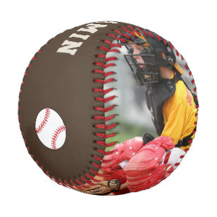 Balle De Baseball Baseball personnalisé avec nom, numéro, photo pour