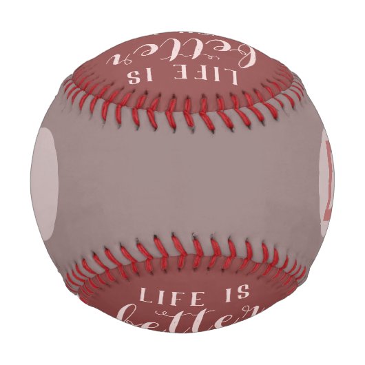 Balle De Baseball Baseball Photo Personnalisé (Dos)