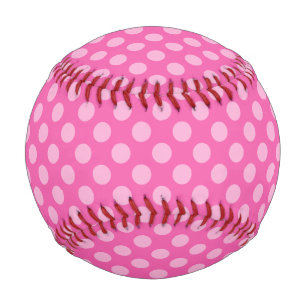 Balle De Baseball Baseball Pois rose