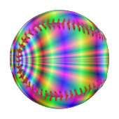 Balle De Baseball Baseball Psychedelic Neon Catscradle (Devant Gauche)