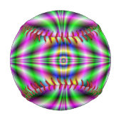 Balle De Baseball Baseball Psychedelic Neon Eye (Dos)