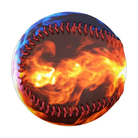 Balle De Baseball Baseball Red and Blue Fire (Devant Gauche)